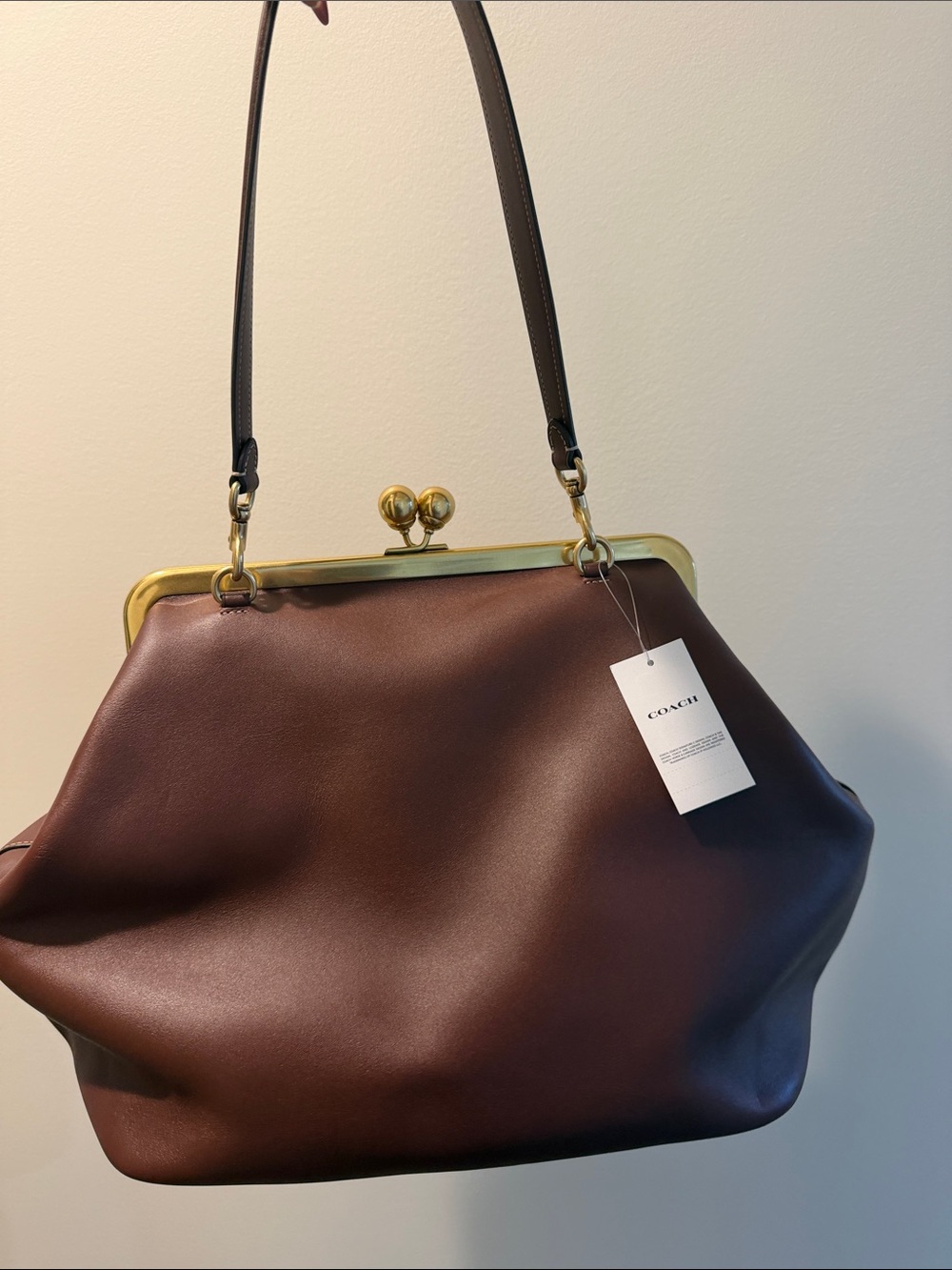 Coach Large Kisslock Frame Bag